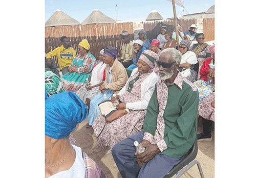 Businessman feeds families