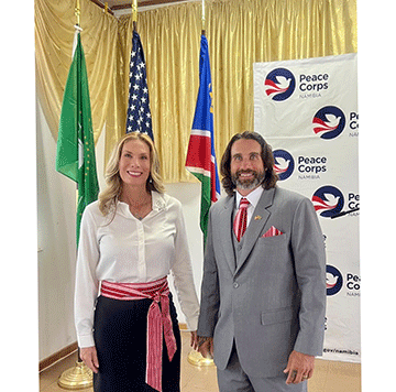 American volunteers embrace Namibia