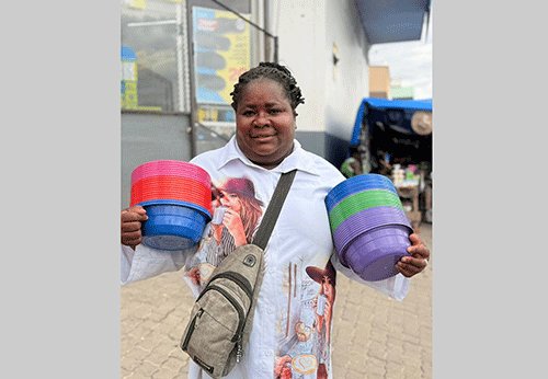 SMEs’ spotlight with Pricilla Mukokobi –  Street trader makes a living on bowls, basins 