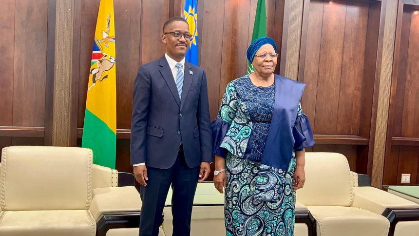 Courtesy 1 Nam, Bots boost strategic ties …as President receives regional envoys