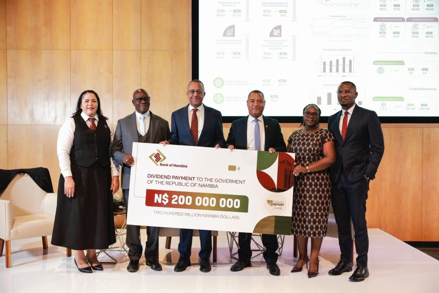 BoN pays N$200m dividend to gov