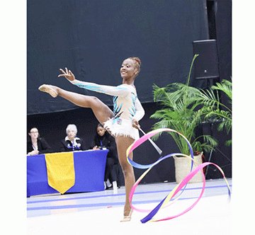 Ekandjo qualifies for Rhythmic Gymnastics World Championships