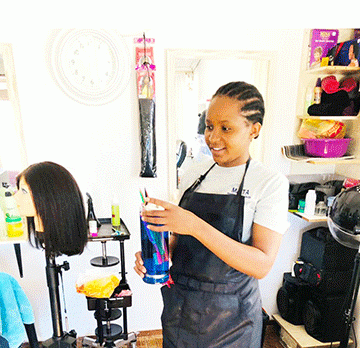 Okakarara-1 Kalenga finds business acumen in hairdressing
