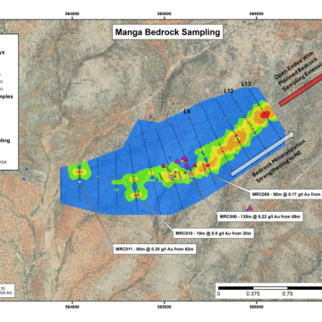 Ongwe Ongwe Minerals reports expansion of Manga Bedrock anomaly