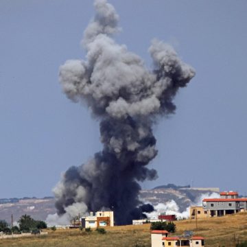 Israeli strike near hospital, wounds 13 staffers