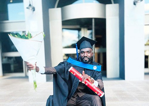 ‘Whistle Man’ Toivo graduates 
